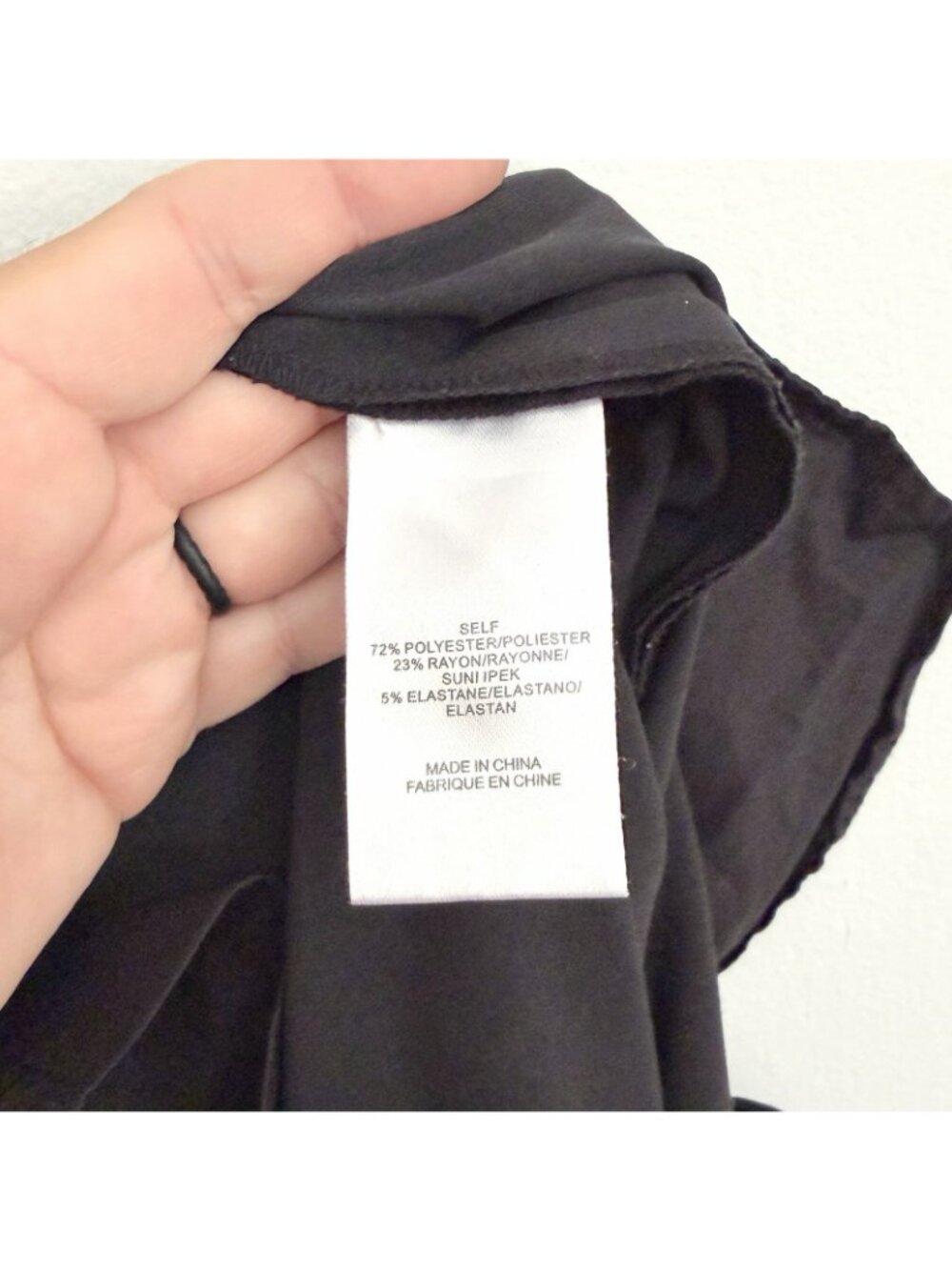 Tibi Black Wide Leg Edith Pleated Stella Culotte Trousers Cropped Women’s Size 4 - Picture 9 of 9